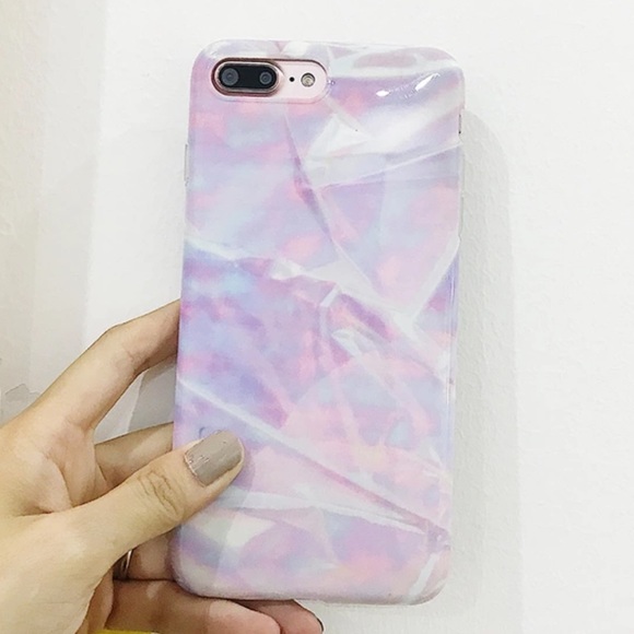 Accessories - NEW iPhone 7/8 Purple Marble Soft Phone Case